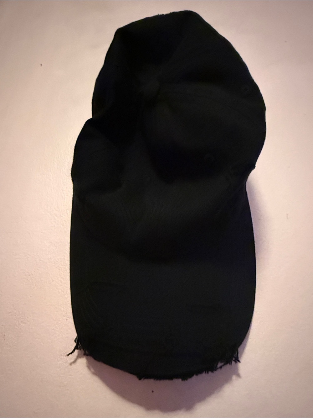 Black Women's Casual Distressed Baseball Cap